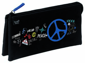 Love and Peace Pencil Case/Makeup Bag REDUCED (was 9.95)